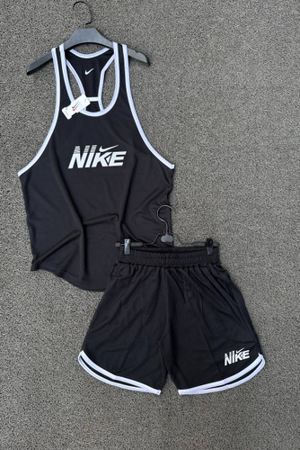 ست رکابی و شلوارگ قهرمانیnike/ست تاپ و شلوارک اقتصادی